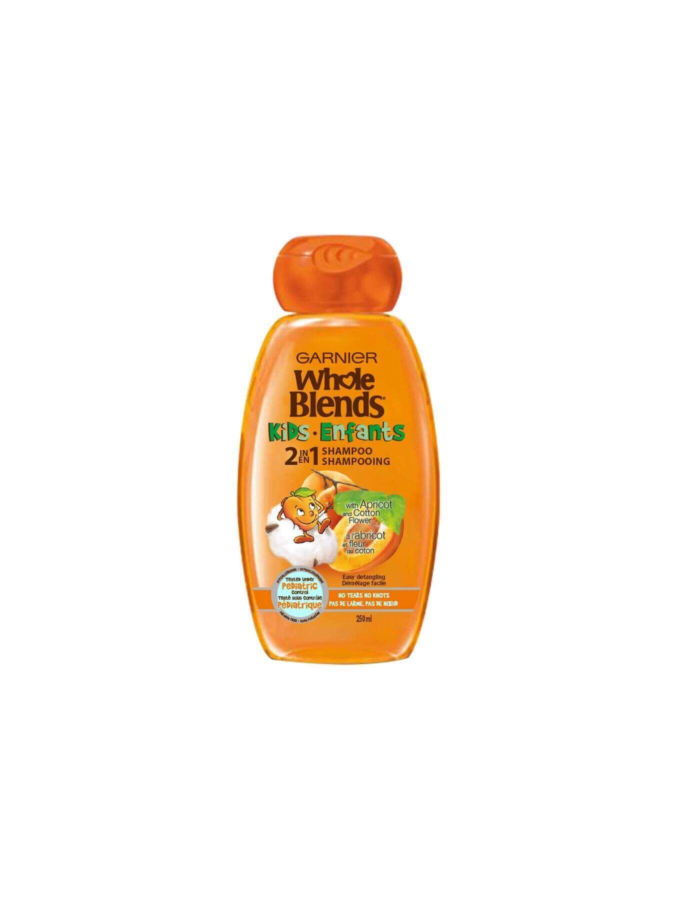 garniershampoowholeblendskidsapricotcottonflower2in1shampoo250ml3600542220613t1